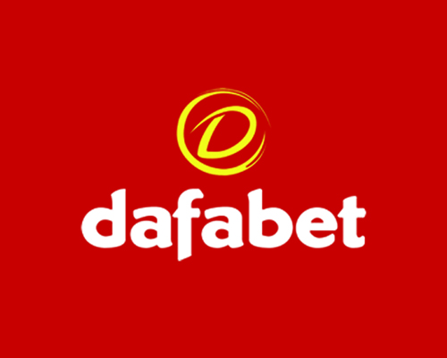 Dafabet logo in red background